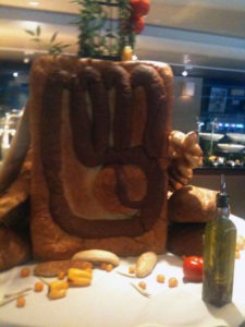 A giant piece of Brewers Bread