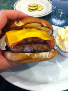 The Bacon Bratzel Burger