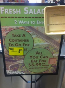 Pick 'n Save's All You Can Eat Salad Bar