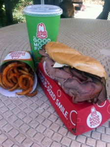 The Arby's Angus Cool Deli Sandwich