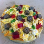 My breakfast pizza prior to cooking