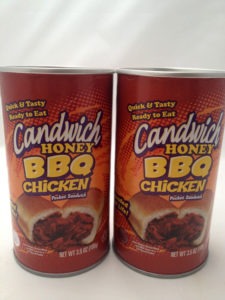 The Honey BBQ Chicken Sandwich in a Can