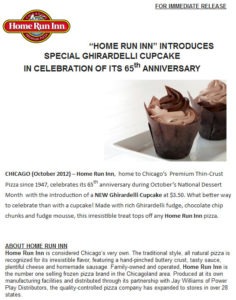 Home Run Inn PR Email