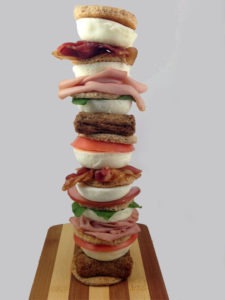 The Seven Layer Breakfast Sandwich