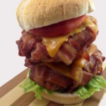 The Bacon Weave Double Cheeseburger