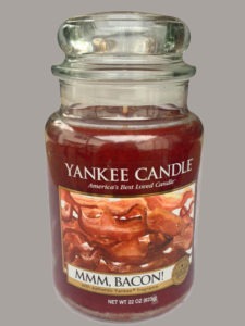 Bacon scented candle from Yankee Candle
