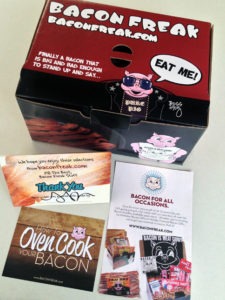 My box of goodies from BaconFreak.com