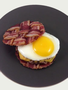 The Bacon Weave Breakfast Burger