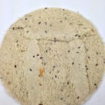 Rye bread cut into a circle