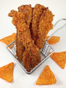 Deep Fried Doritos Crusted Bacon