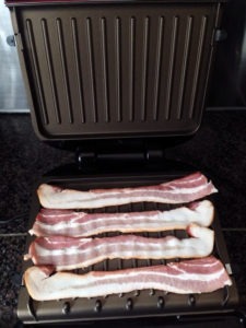 Bacon on the George Foreman grill