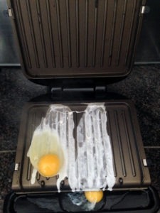 Eggs on the George Foreman grill