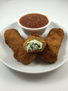 Deep Fried Ricotta and Spinach Stuffed Cannelloni