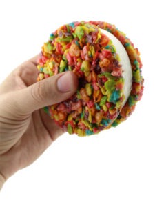 The Fruity Pebbles  Ice Cream Sandwich