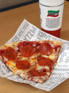 Sbarro's X-treme Double Duo Pepperoni pizza