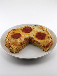 Spaghetti Crust Pizza