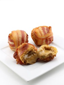 Deep Fried Bacon Wrapped Peanut Butter Balls