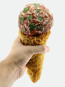 The Spaghetti and Meatball Cone