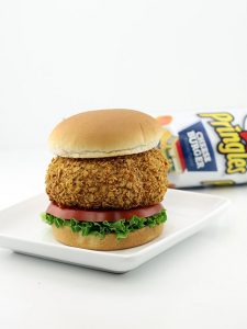 The Cheeseburger Pringles Breaded Deep Fried Burger