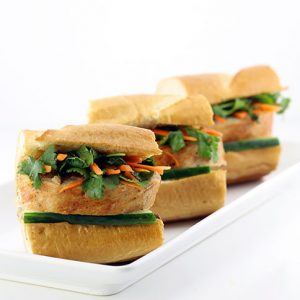 Applewood Smoked Bacon Pork Loin Banh Mi Sandwiches