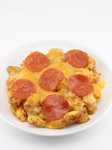 Deep Fried Cheese Curd Crust Pizza