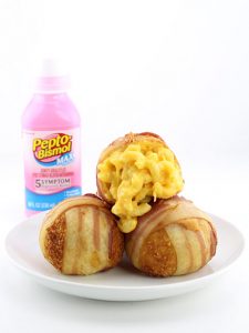 Deep Fried Bacon Wrapped Macaroni and Cheese Balls