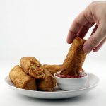 Bacon Cheeseburger Egg Rolls With Sriracha Diced Tomatoes & Red Chilies