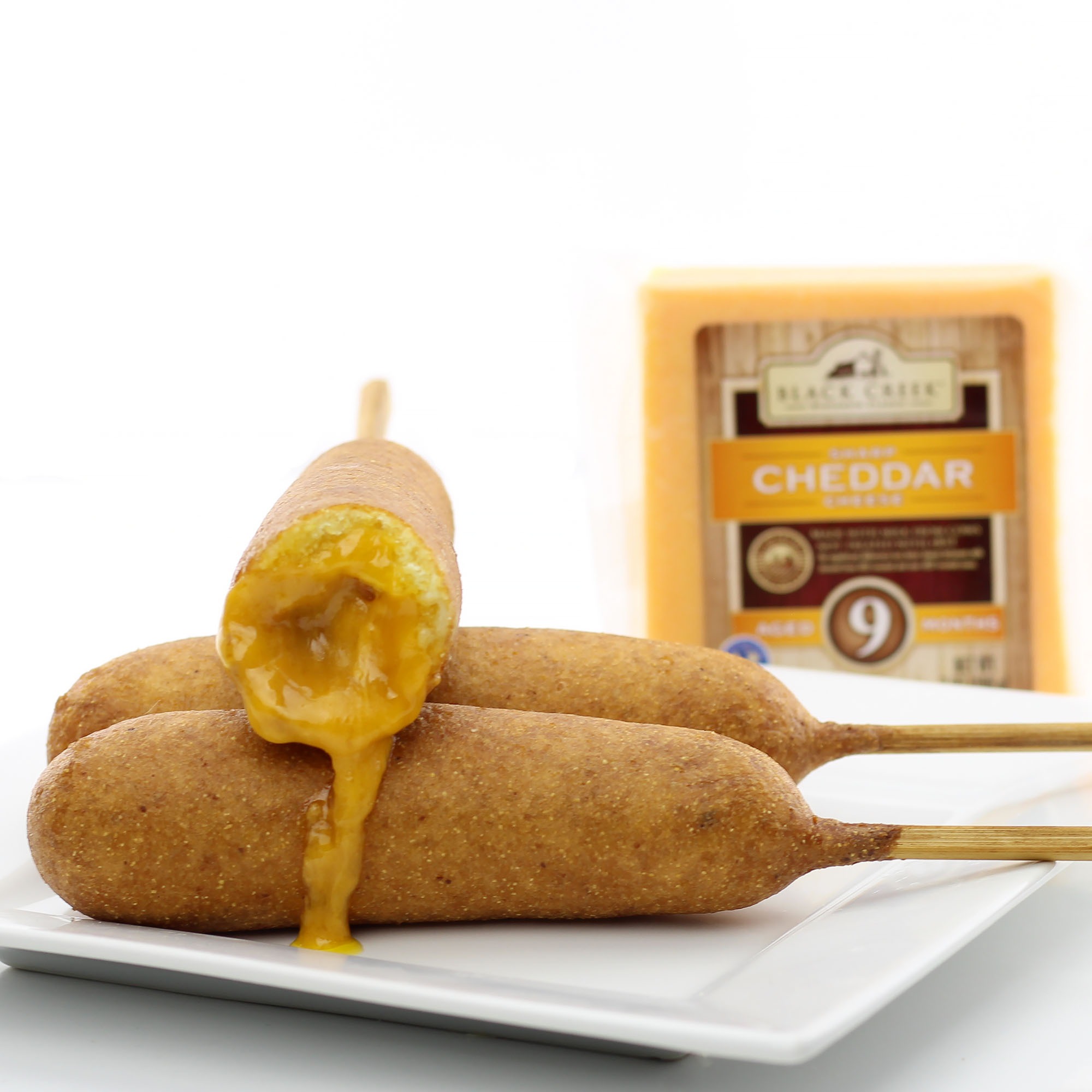 Cheesy Corn Dogs - DudeFoods.com - Food Recipes & Videos