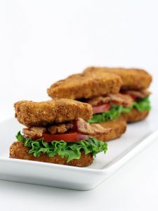 Deep Fried Pork Loin BLT Sandwiches