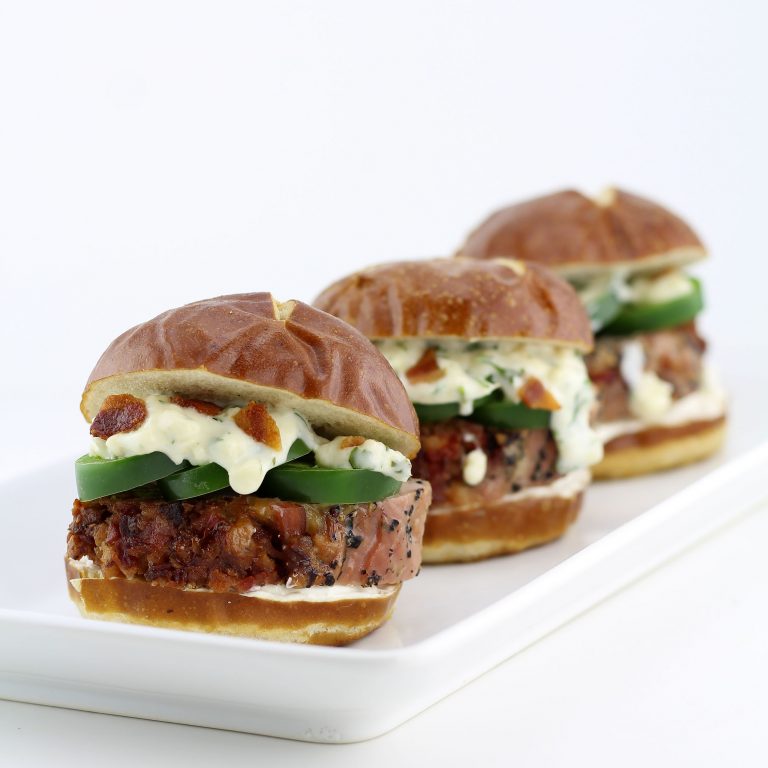 Jalapeño Popper Inspired Pork Tenderloin Sliders