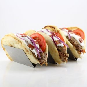 Pork Tenderloin Gyros With Bacon Tzatziki Sauce