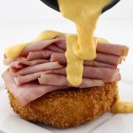 The Hot Ham & Cheese With a Deep Fried Macaroni and Cheese Bun
