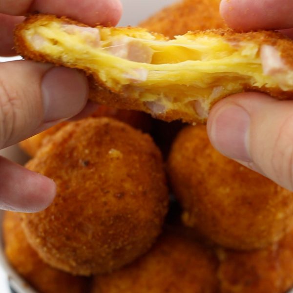 Deep Fried Ham & Cheese Balls Food Recipes & Videos
