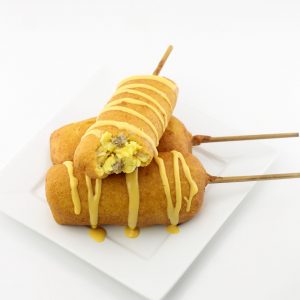 Breakfast Burrito Corn Dogs