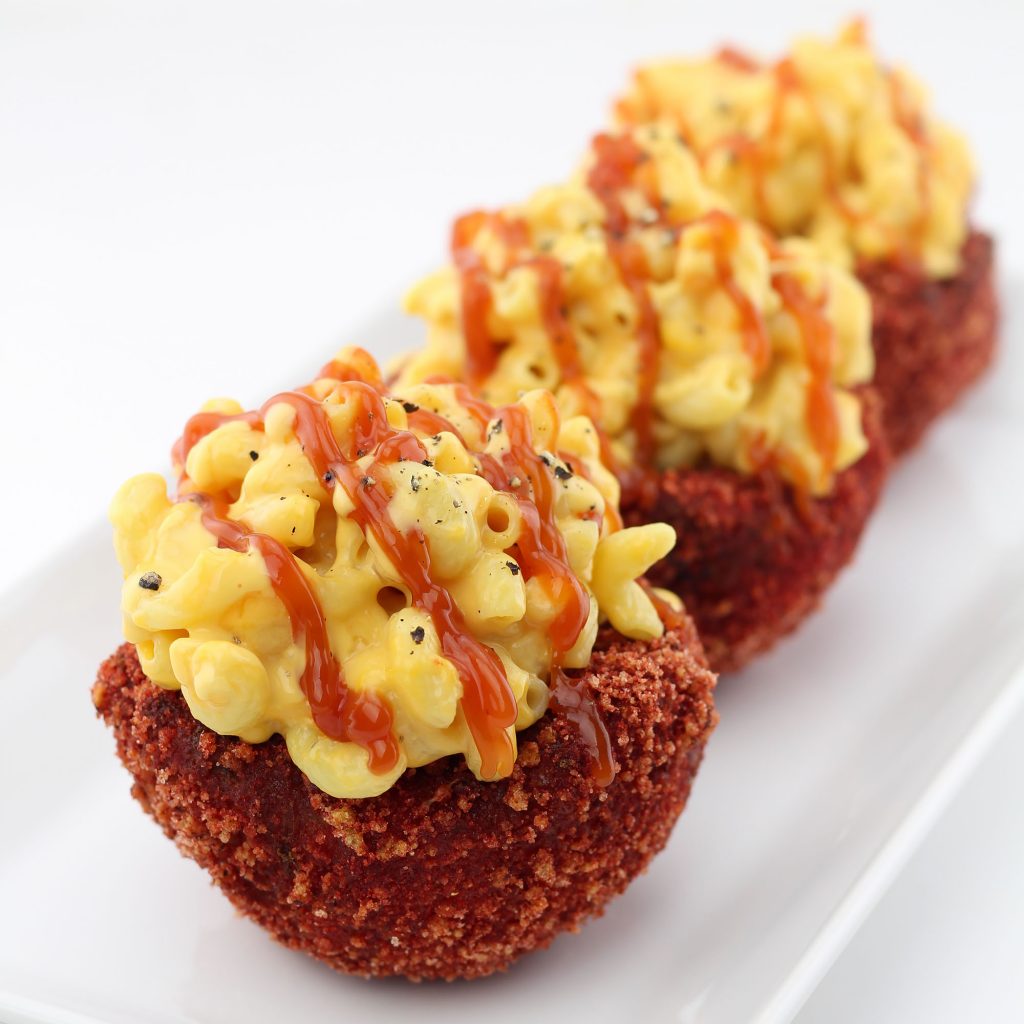 Flamin Hot Cheetos Breaded Macaroni And Cheese Bowls