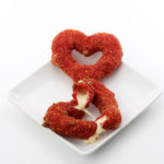 Valentine's Day Mozzarella Cheese Stick Hearts