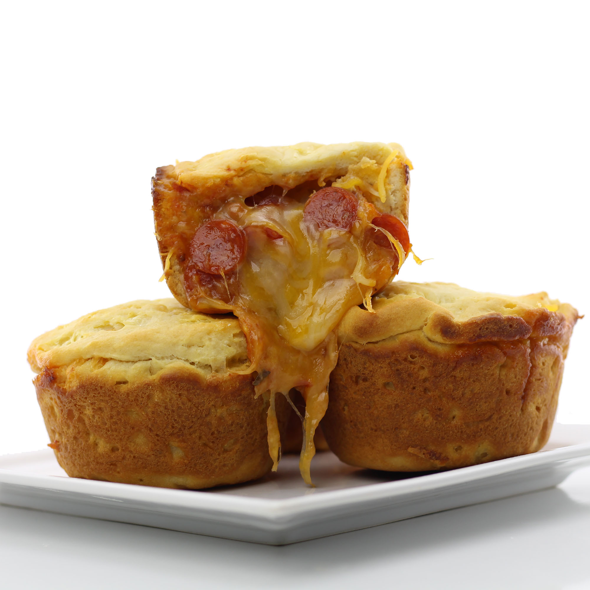 Pepperoni Pizza Stuffed Biscuits