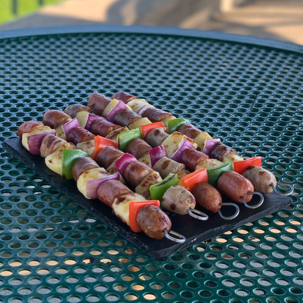 Racing Sausages Kebabs Recipe