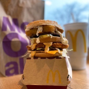 The Land, Sea and Air Burger from McDonald's