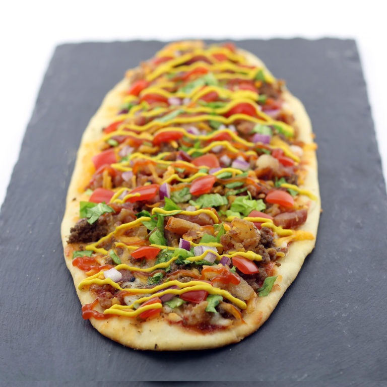 Bacon Cheeseburger Flatbread
