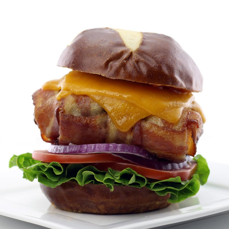 The Bacon Weave Cheeseburger