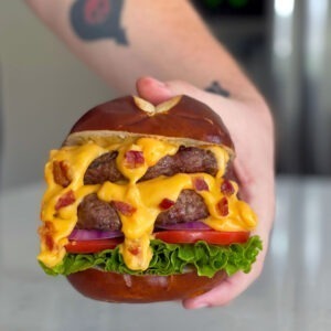 Bacon Beer Cheese Burger