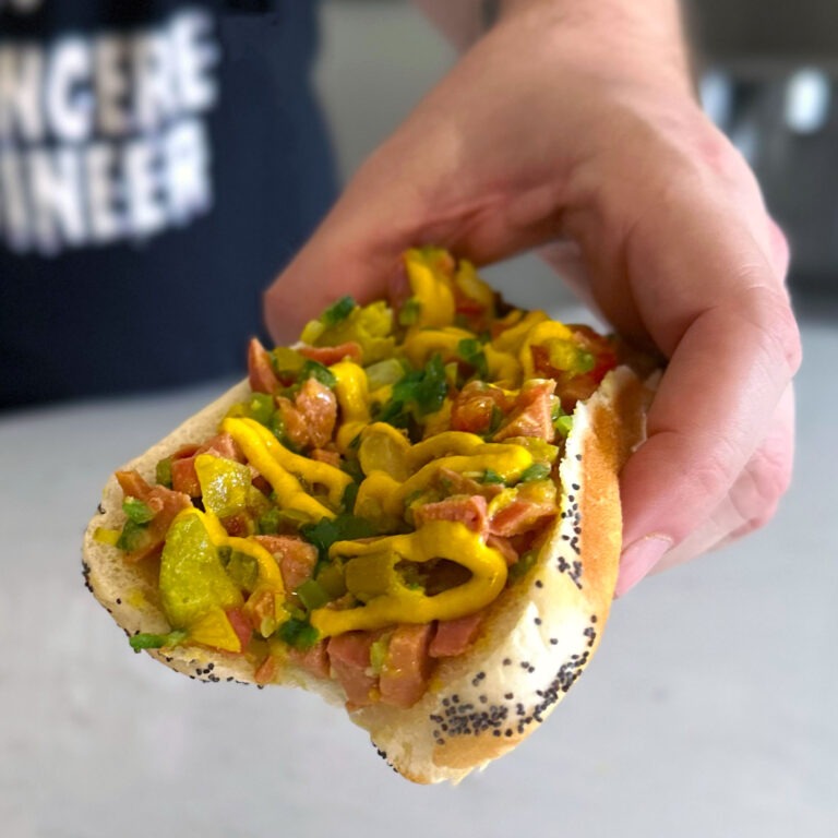 The Chopped Chicago Style Hot Dog