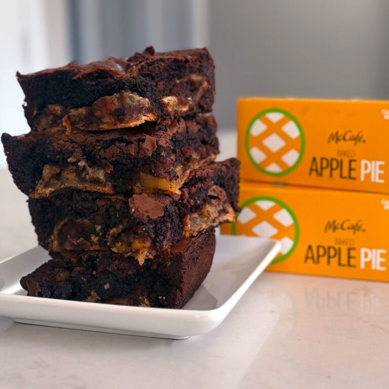 McDonald's Apple Pie Stuffed Brownies