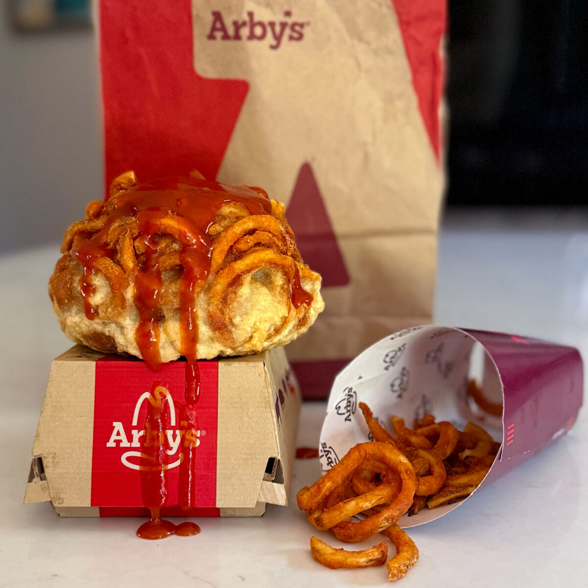 Deep Fried Arbys Roast Beef Sandwich